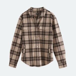 Plaid Button-Up Utility Jacket